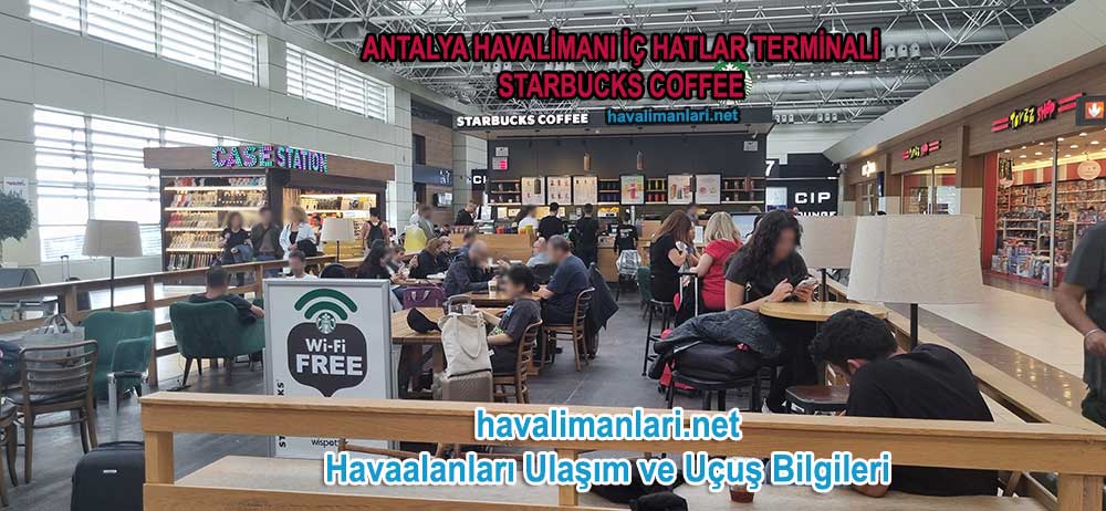 Antalya Havalimanı İç Hatlar Yeme İçme Starbucks Coffee, Cafe