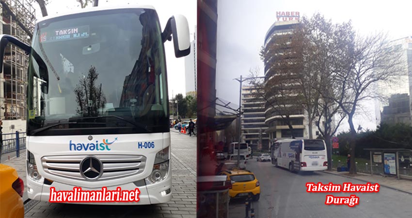 İstanbul Taksim Havaist Otobüs Durağı