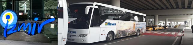 İzmir Adnan Menderes Airport ADB Havas Bus Shuttle Transfer, Havas Bus timetable, departure hours