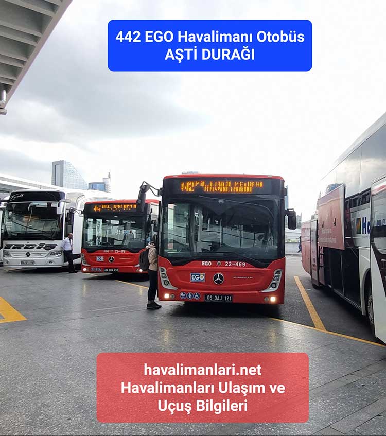 AŞTİ Anakra Otogar 442 EGO Havaalanı Otobüs Durağı
