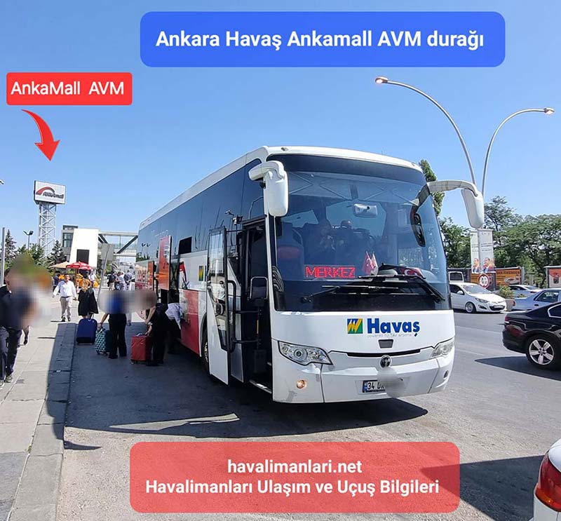 Ankara Havaş, AnkaMall Alışveriş Merkezi Yolcu indirme Durağı