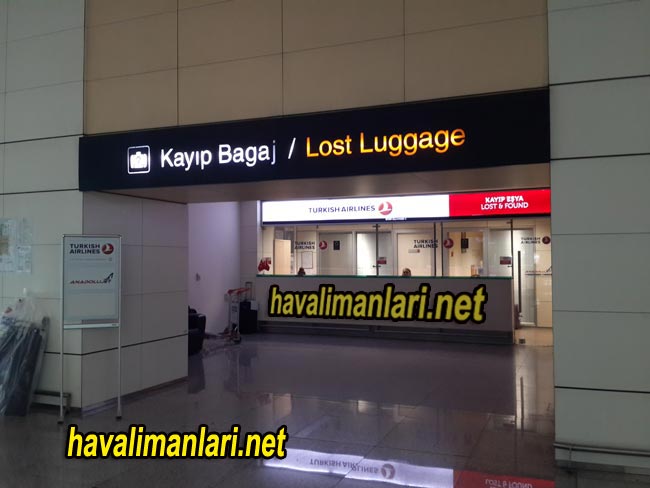TAV Ankara Esenboğa Havaalanı Thy ve TGS Kayıp Eşya Bürosu