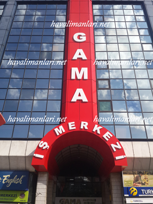 Gama Business Center Building Belkoair Airport Bus Stop at Kızılay City Center