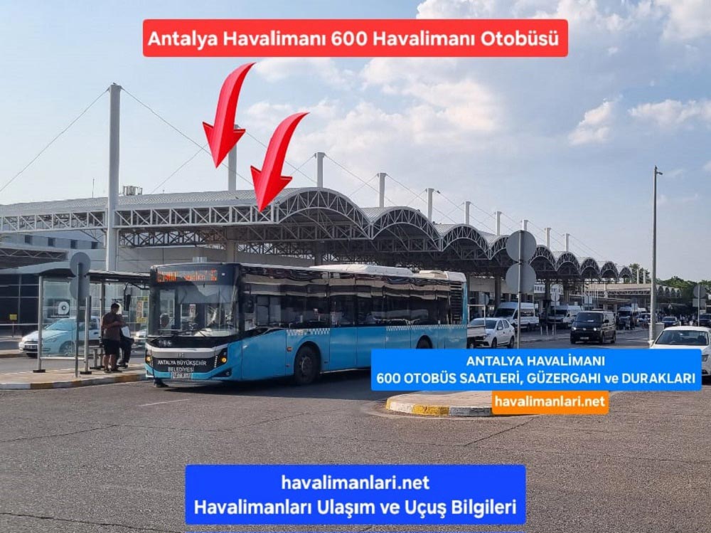 Antalya Havalimanı 600 Otobüs durağı