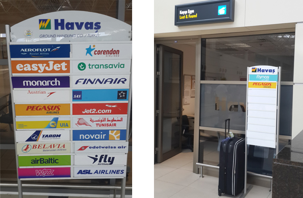 Antalya Havalimanı Havaş kayıp esya lost found bagaj hizmet verdiği firmalar