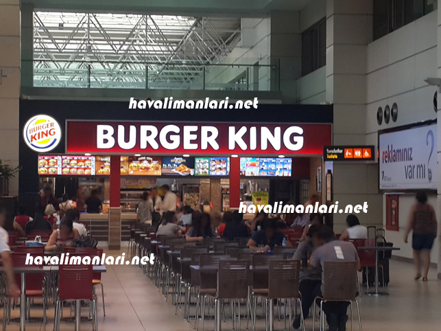 Antalya Havalimanı İç Hatlar Yeme İçme Burger King