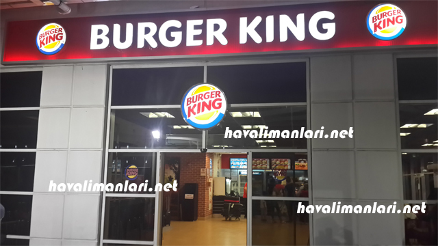 Antalya Havalimanı Dış Hatlar Yeme İçme Burger King