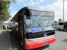 Antalya Airport 600, 800 Bus Shuttle, Routes and Stops