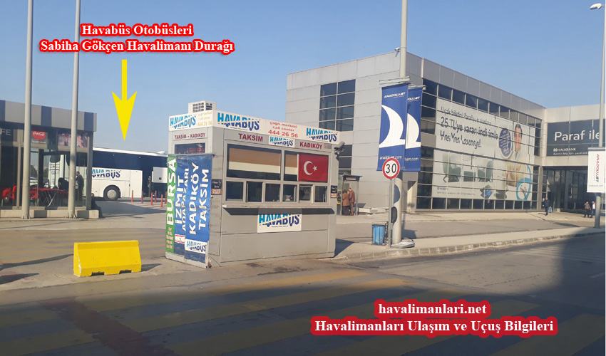 istanbul sabiha gökçen havalimanı havabüs otobüs durağı