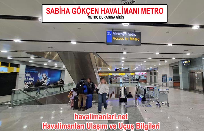Sabiha Gökçen Havalimanı Terminalden Metro Durağına Gidiş