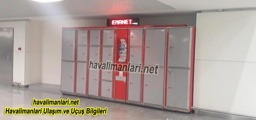  İzmir Adnan Menderes Havaalanı Emanet Eşya Dolabı