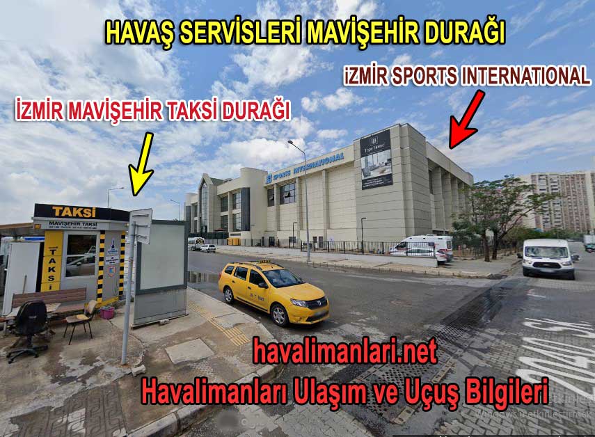 İzmir Mavişehir Havaş durağı - Mavişehir Taksi Durağı önü