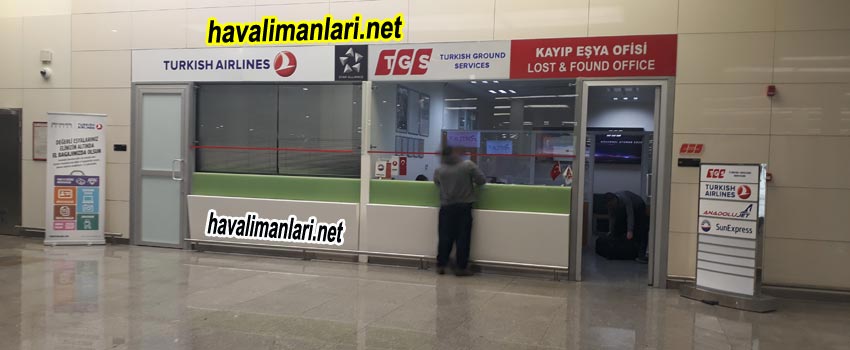 İzmir Adnan Menderes Havalimanı TGS THY kayıp eşya bürosu