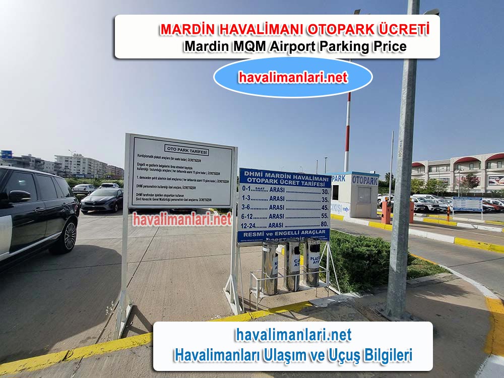 Mardin Havalimanı Otopark ücreti / Mardin Airport Car Park Prices