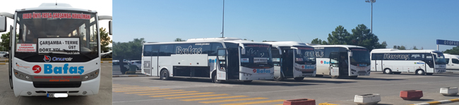 Samsun Çarşamba Havalimanı Bafaş -Otobüs-ücreti-telefon-no 